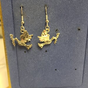 MGEAR124 - Dove - Shalom Peace earrings