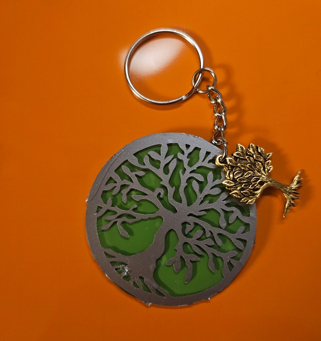 Tree of Life Keychain Etsy