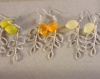 MGEAR80 - Lulav and Etrog Earrings