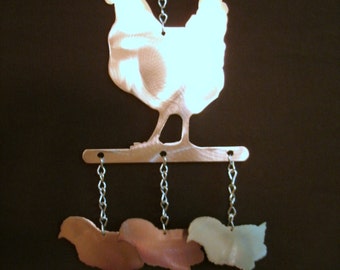 Hen and Chicks Wind Chime