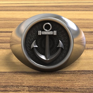 mens pinky rings, nautical anchor ring, confortable and strong built, signet ring,nautical jewelry.