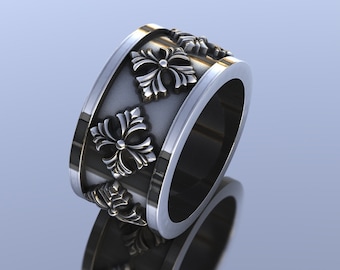 Unique mens ring,viking wedding ring,mens wedding band made of sterling silver,alternative wedding ring.