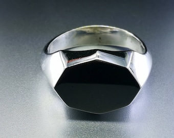 Sterling silver signet ring