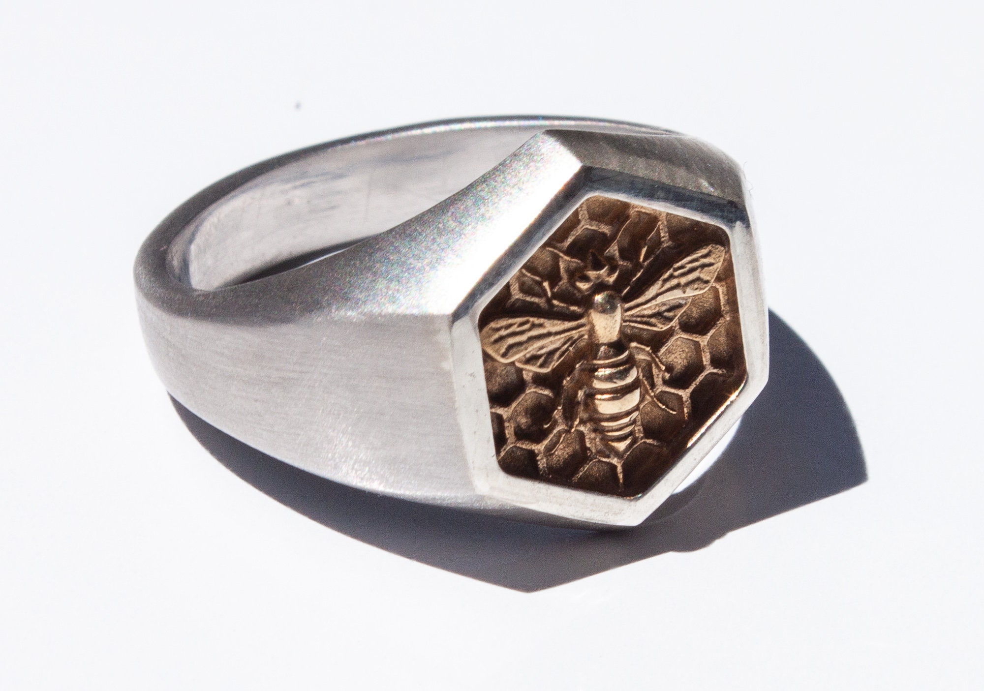 Bee Ring Silver Bee Ringbumble Bee Honey Bee Ring Etsy Hong Kong