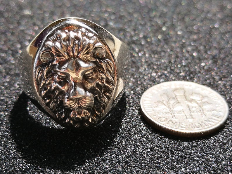 Bague Lion Viking Pour Homme - Anneau Tête De Lion Gothique En Alliage - Style Nordique Et Puissant - Cadeau Homme