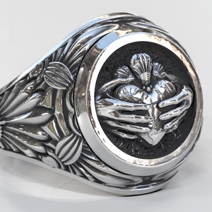 Claddagh Ring aus Sterling Silber, traditioneller irischer Ring, Liebe, Loyalität und Freundschaft.