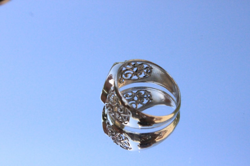 Sterling silver signet ring