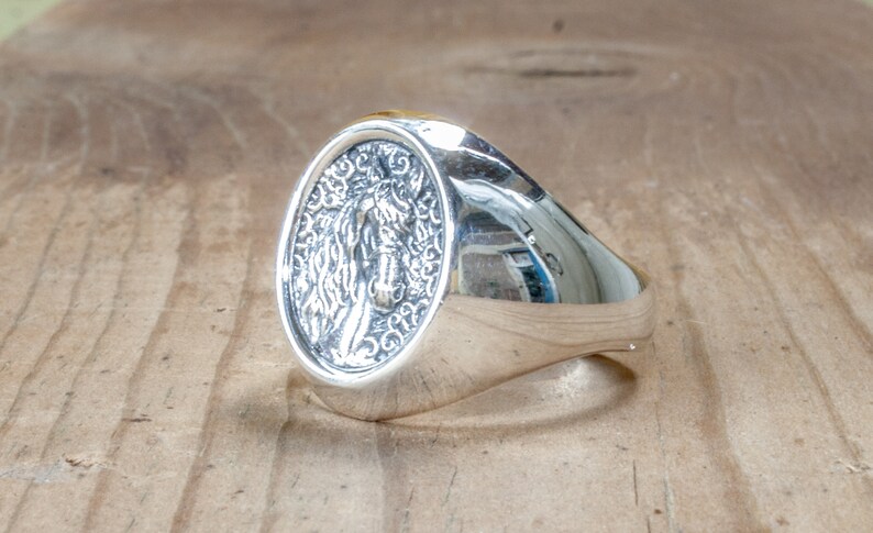 animal ring made of pure Sterling Silver FREE EXPRESS SHIPPING! Silver horse ring unisex equestrian ring