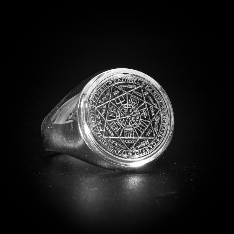 The Seal of the Seven Archangels on Top of a Signet Ring - Etsy