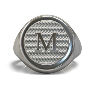 Sterling silver signet ring with celtic ornament, Unisex ring.