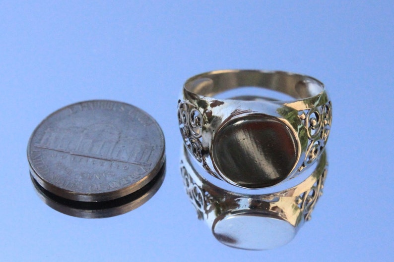 Sterling silver signet ring
