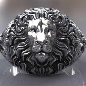 Lion Head ring made of Sterling Silver, Lion King Ring, Astrology Ring ,Lion Ring, gift for him.