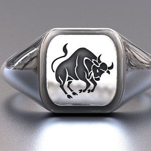 Zodiac ring made of Sterling Silver,zodiac jewelry,astrology ring,Cancer Zodiac Gift,Taurus Constellation