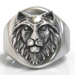 Astrology Ring, Leo silver ring, Sterling Silver Signet Ring, Chunky Ring, best friend gift .