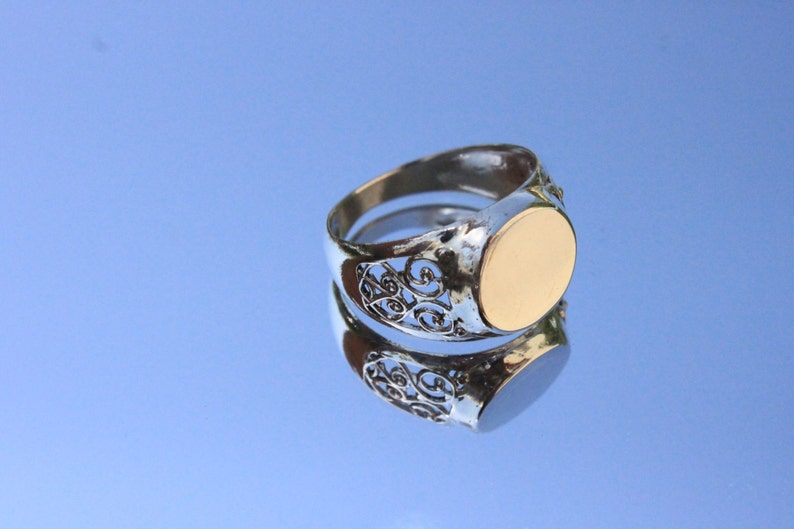 Sterling silver signet ring