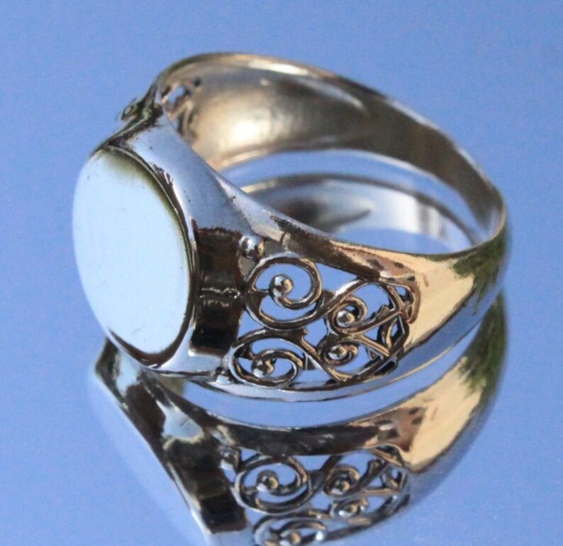 Sterling silver signet ring