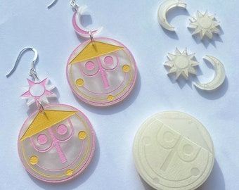 Small World Attraction Acrylic Earrings