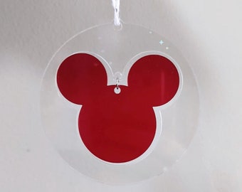 Mouse Iridescent Acrylic Bauble