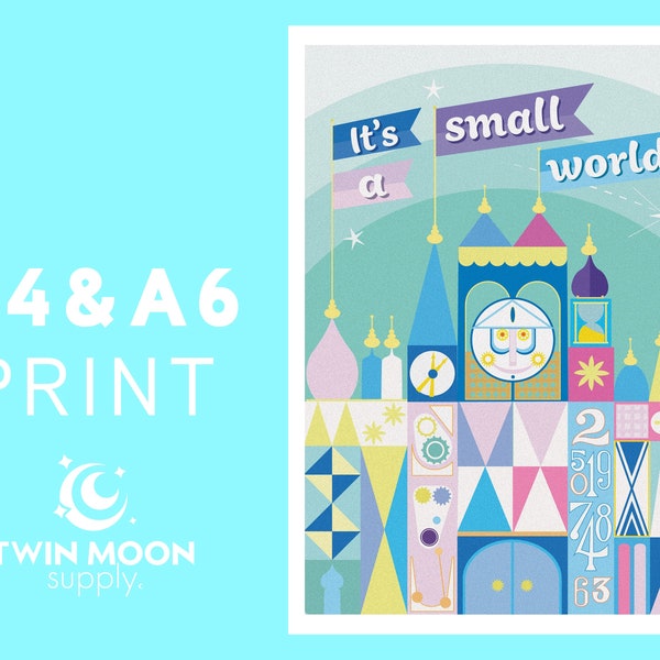 Small World A4 & A6 Art Print