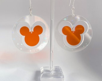 Mouse Acrylic Balloon Earrings
