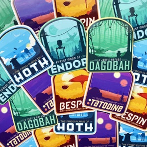 Galaxy Inspired Travel Stickers