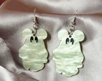 Mickey Ghost Acrylic Earrings