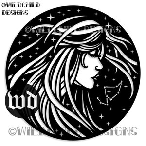 12 x Konstellationen Themen Papier schneiden Vorlagen, kommerzielle Nutzung Vorlagen, Wildchild Designs, Stern Zeichen Sammlung SVG, Stern Vorlagen