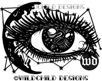 Download Moon Eye Template Etsy