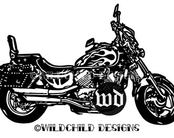 motorbike template etsy