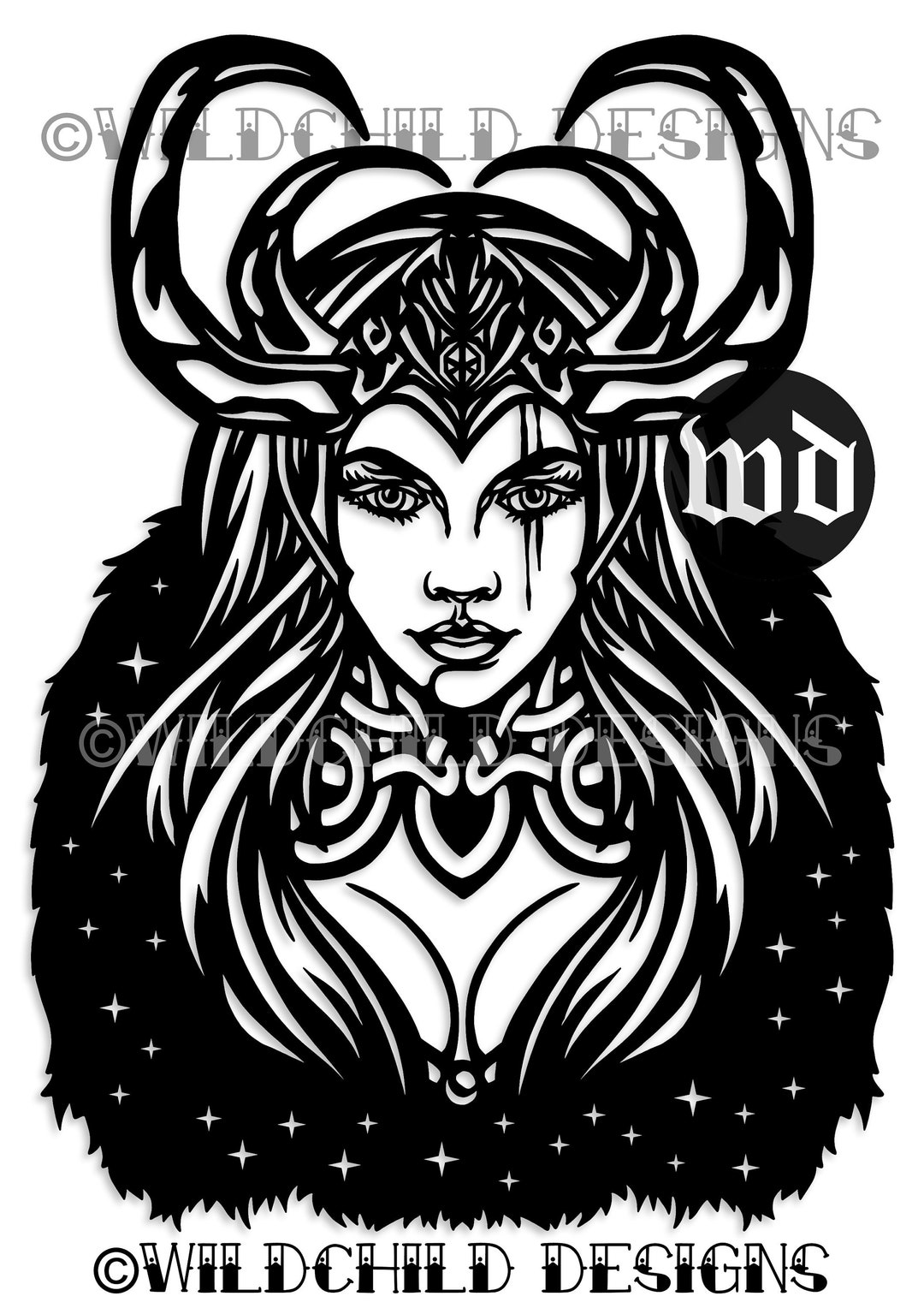 Loki Norse Goddess Paper Cutting Template Vinyl Template - Etsy