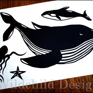 Sea Life Elements Paper Cutting Template Commercial Use - Etsy