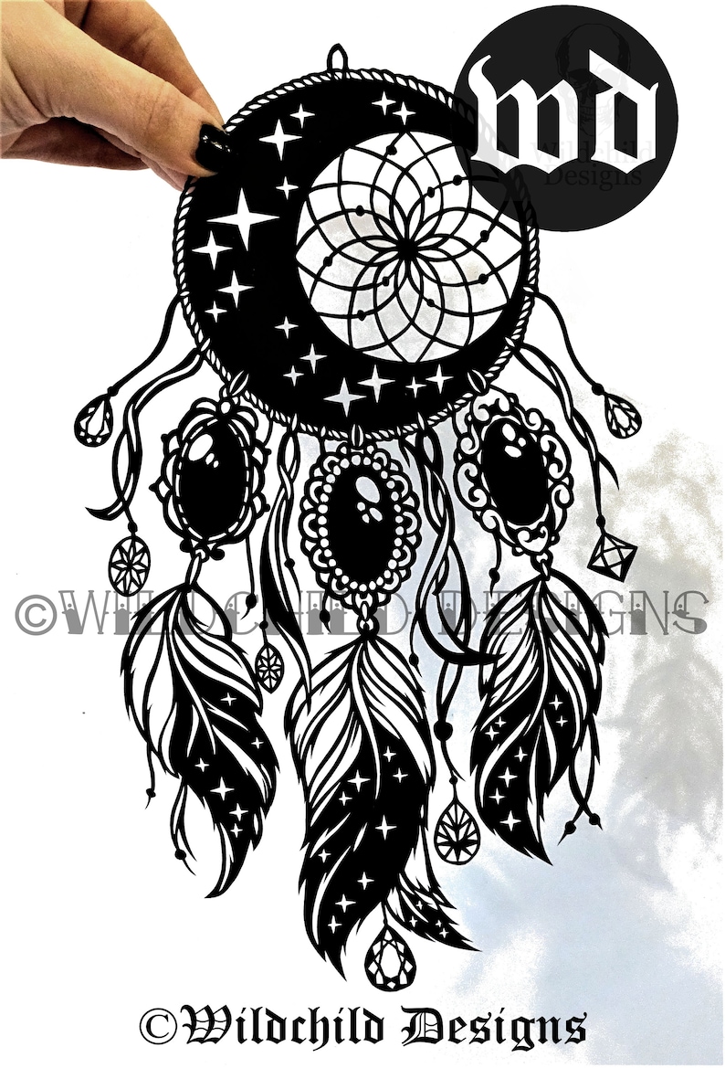 Free Free 205 Moon Dreamcatcher Vinyl Dream Catcher Svg Free SVG PNG EPS DXF File