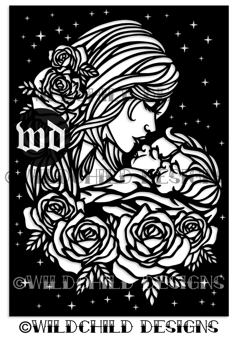 344 Mother Of Two Princes Svg SVG File 14Mb