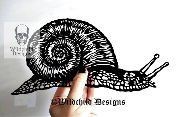 Schnecke Papierschnitt Vorlage Vinyl Vorlage Svg Jpeg Etsy