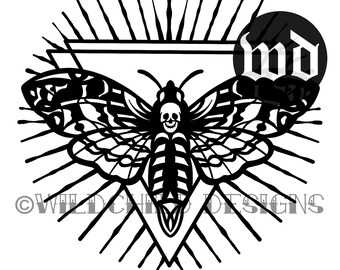 Death head moth | Etsy