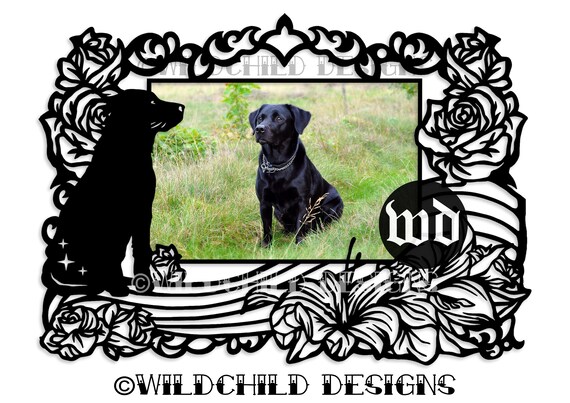 Download Dog And Rainbow Bridge Papercutting Template Vinyl Template Etsy