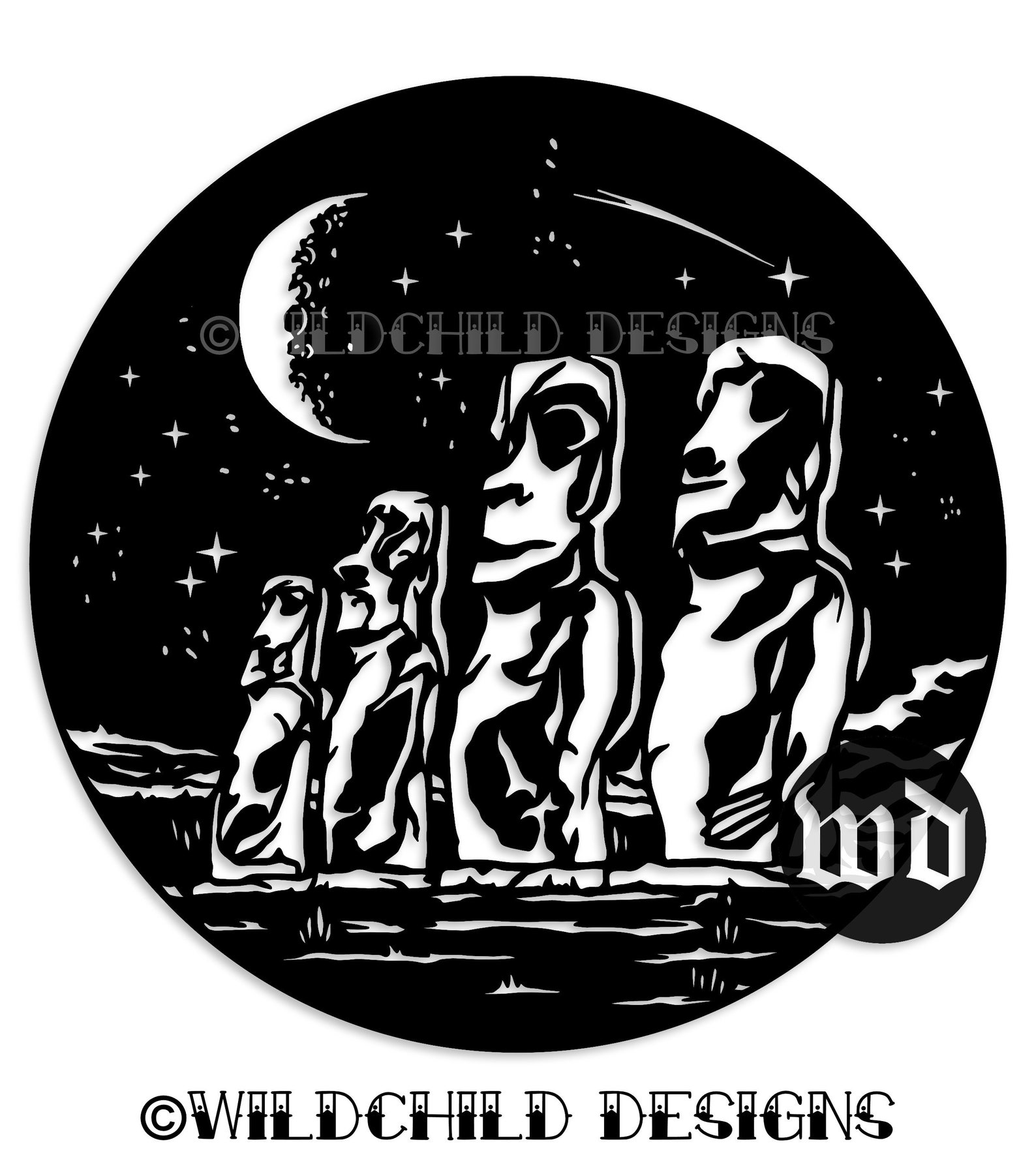 Easter Island Heads Papercutting Template Vinyl Template Etsy