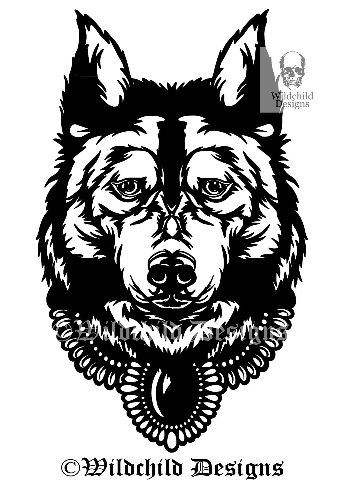 Siberian Husky Paper Cutting Template Commercial Use Vinyl - Etsy