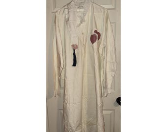 Pleetway Nightgown And Cap , Victorian , Lace Trim  , Theater , Flaws, Prairie
