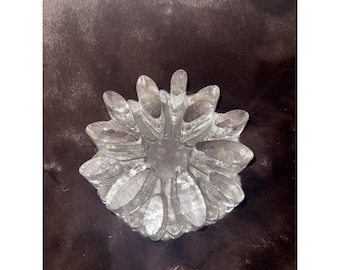 Vtg Bel Mondo Ice GeorgShutte Glass Tea Light Candle Coffee Pot Warmer W Germany