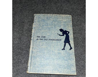 antique Nancy Drew Book The Clue In The Old Stagecoach  1930s
