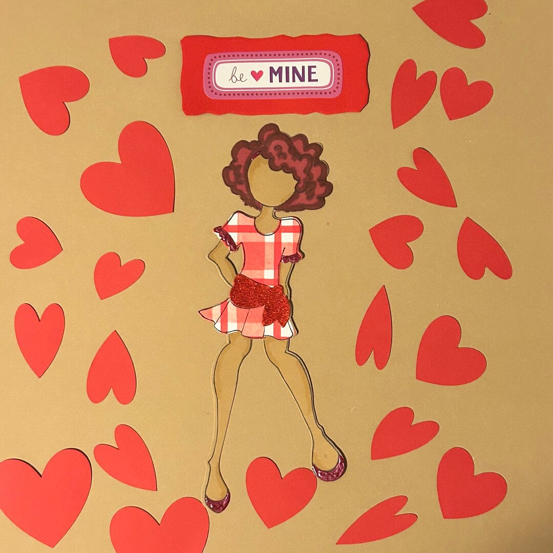 Be Mine Red Hot Hottie Paper Doll Die Cut - Julie Nutting Inspired ...