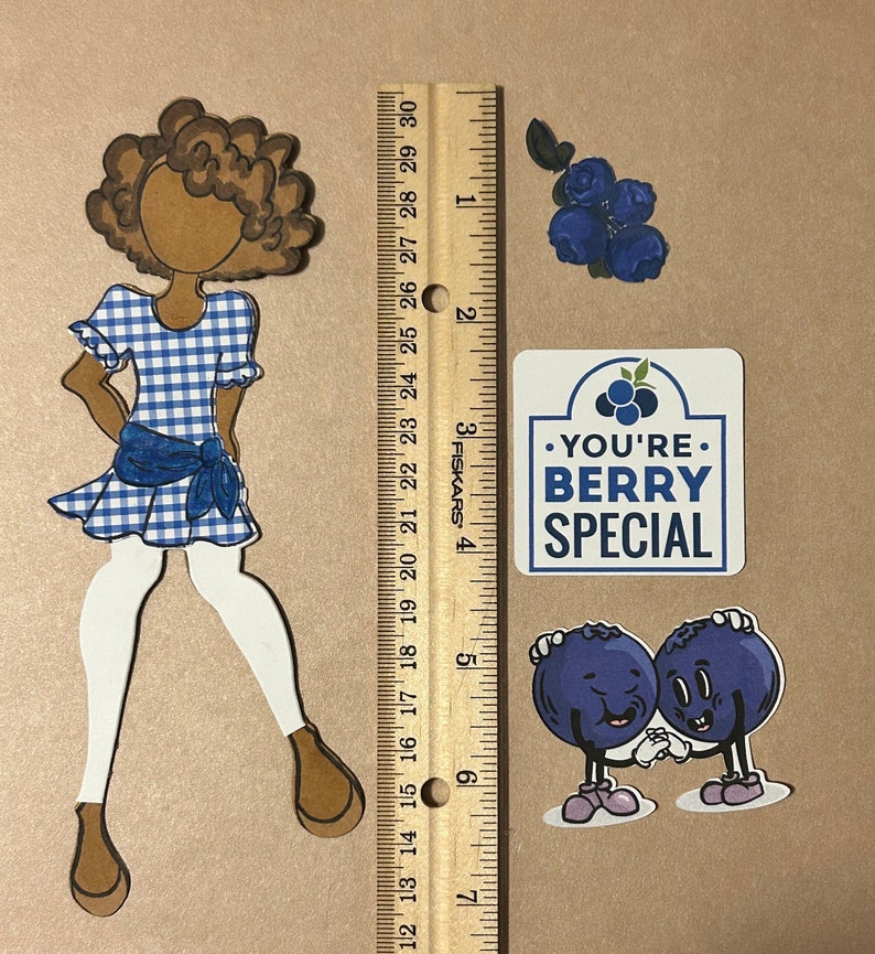Hand-colored Julie Nutting Chiara Paper Doll Die Cut for Slimline Card ...
