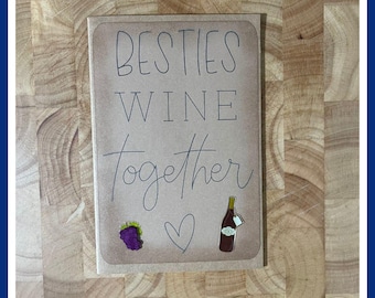 JUNK JOURNAL Kit for Beginners with BONUS Scrap Pack Mystery bag of paper pieces and scrapbook oddities & ephemera (JJ005): Besties Wine