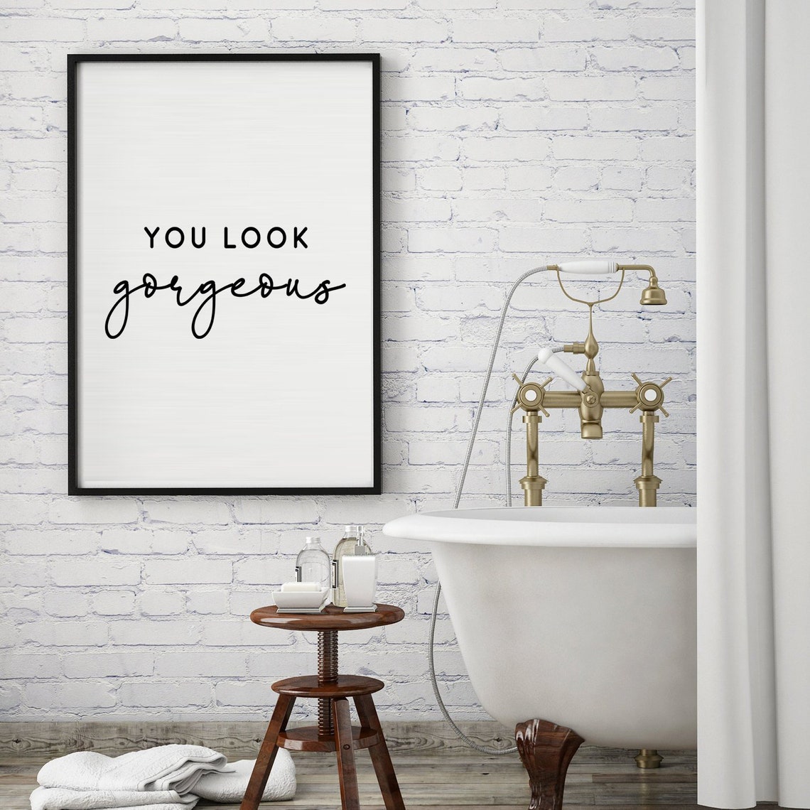 You Look Poster Inspiration Quote Love Good Bedroom Art Wall