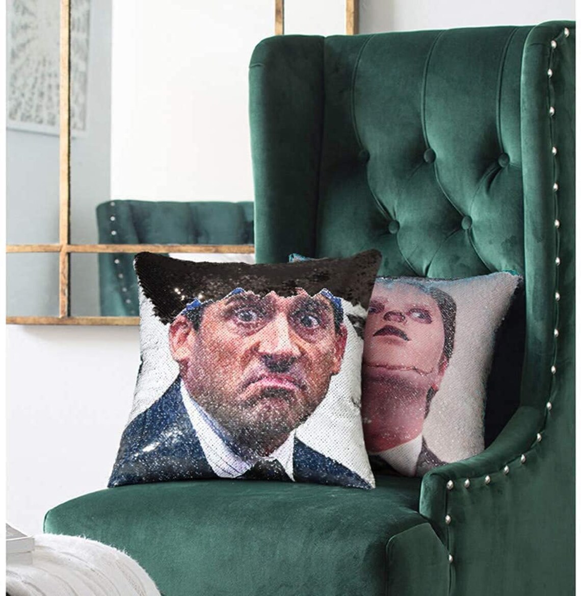 Michael Gary Scott Two-tone Sequin Pillow Cover - 16"x16" - Funny Gift ...