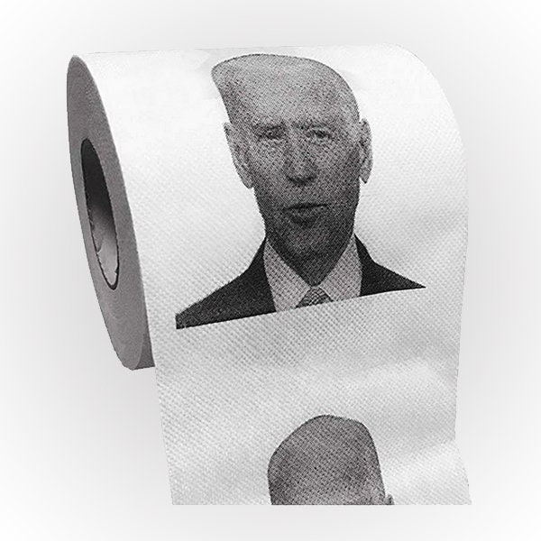 Joe Biden Toilet Paper Roll - Gag Gift - Funny Gift - President Joe Biden - Bathroom Decor