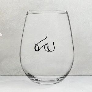 D * ck Weinglas - Stemless Weinglas - 15 oz. - 443 ml - Jubiläumsgeschenk - Gay Pride - LGBTQ