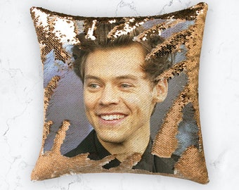 harry styles sequin pillow