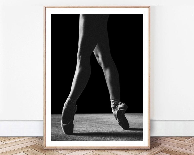 Ballerina Print Rose Terry Leggings - Tip Toes